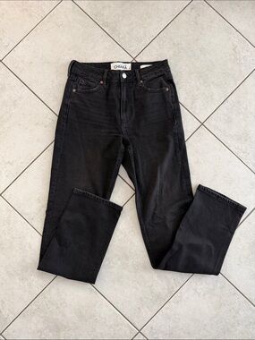 Women’s Black Straight-Leg Jeans